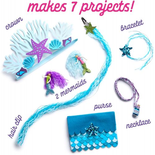  [아마존베스트]Craft-tastic  I Love Mermaids Kit  Craft Kit Includes 6 Mermaid-Themed Projects