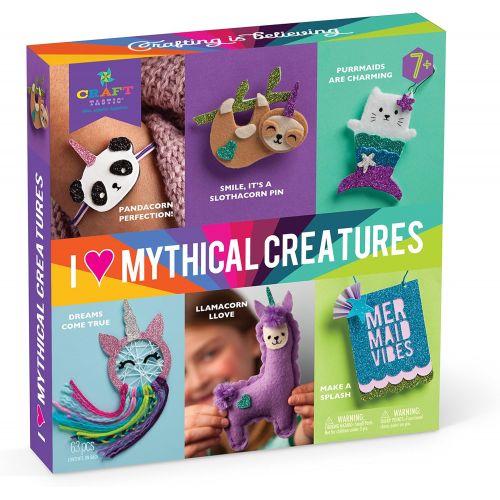  [아마존베스트]Craft-tastic  I Love Mythical Creatures Kit  Craft Kit Includes 6 Projects Featuring Mythical Creatures