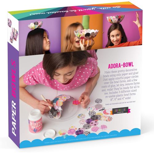  [아마존베스트]Craft-tastic  Paper Bowl Kit  Craft Kit Makes 3 Different-Sized Decorative Bowls