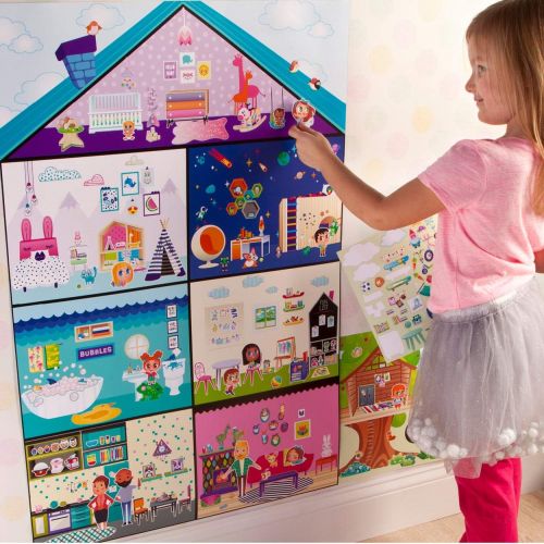  Craft-tastic Jr ? Wall Sticker Playhouse ? 3-Foot Tall Dreamhouse with Over 650 Reusable Stickers