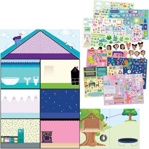  Craft-tastic Jr ? Wall Sticker Playhouse ? 3-Foot Tall Dreamhouse with Over 650 Reusable Stickers