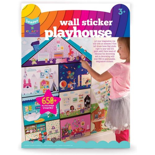  Craft-tastic Jr ? Wall Sticker Playhouse ? 3-Foot Tall Dreamhouse with Over 650 Reusable Stickers