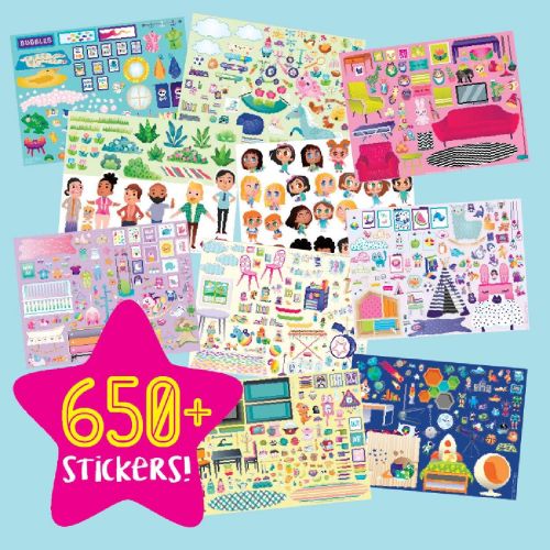  Craft-tastic Jr ? Wall Sticker Playhouse ? 3-Foot Tall Dreamhouse with Over 650 Reusable Stickers