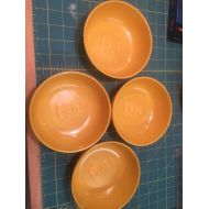 /CraftyByNatureStore Hofmann Plastics KO-KO Bear Set of 4 Retro Plastic Bowls, Sinking Springs PA, unused