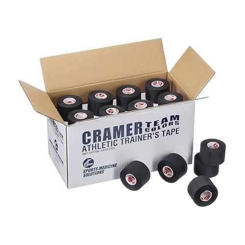  Cramer Team Color Athletic Tape, Pink, For Ankle, Wrist, and Injury Taping, Helps Protect and Prevent Injuries, Promotes Faster Healing, Athletic Training First Aid Supplies, 1.5