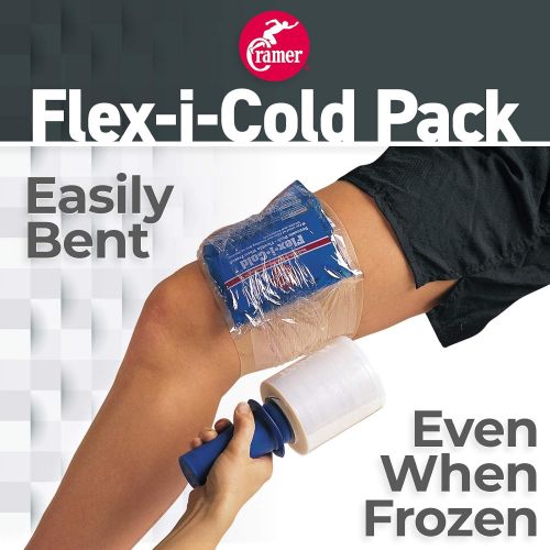  Cramer Flex-I-Cold Pack for Sports Teams, Trainers, and Everyday Use, Flexible Ice Pack, Instant Pain Relief, Manage Swelling, Soothing Cold Relief, First Aid Treatment, Pack of 12