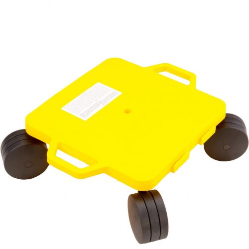  Cramer Cosom 16 Inch Plastic Instructor Scooter Board with 5 Inch Non-Marring Ultra Glide Casters and Safety Guards for Physical Education Class