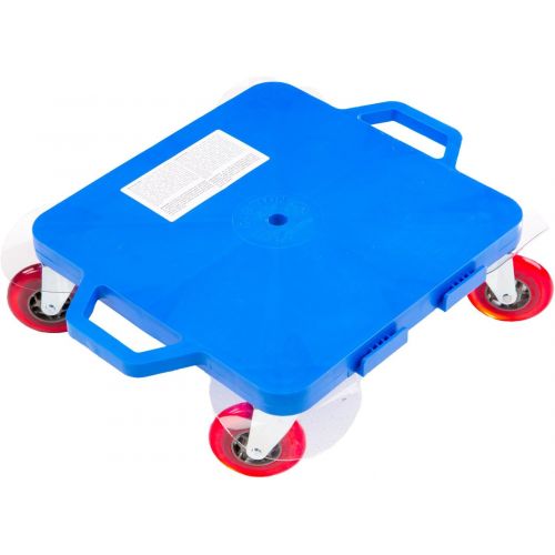  Cramer Cosom Scooter Board, 16 Inch Premium Sit & Scoot Board With 4 Inch Non-Marring Performance Wheels, Double Race Bearings, Safety Handles, Physical Education Class Equipment