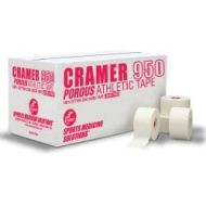 Cramer 950 Premium White Athletic Tape for Ankle, Wrist, and Injury Taping, Helps Protect and Prevent Injuries, Promotes Faster Healing, Athletic Training Supplies, Bulk Case of AT
