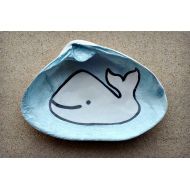 CranberryCollective Whale Shell Dish  Spoon Rest - Soap Dish - Jewelry Dish - Catchall - Trinket Dish  Whale Decor  Cape Cod Clam Shell
