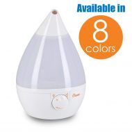 Crane Ultrasonic Cool Mist Humidifier, Filter-Free, 1 Gallon, for Home Bedroom Baby Nursery and Office, White
