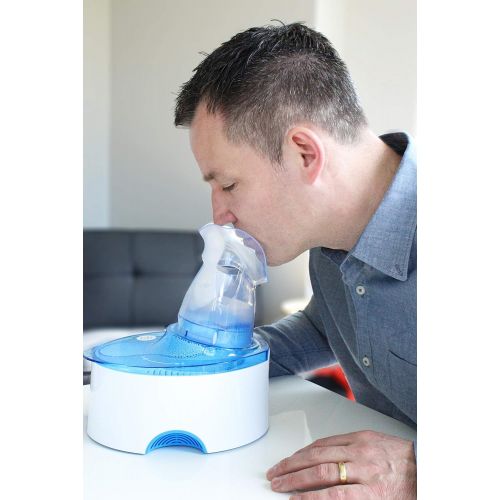  Crane EE-5202 Inhaler & Warm Mist Humidifier, 0.5 Gallon, Blue & White