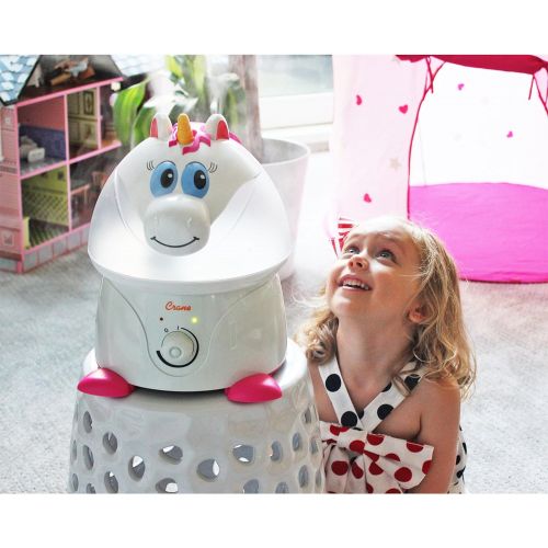  Crane USA Filter-Free Cool Mist Humidifiers for Kids, Cow