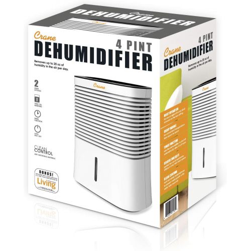  Crane USA Dehumidifier Moisture Removal and Odor Reduction for up to 300 Sq Feet