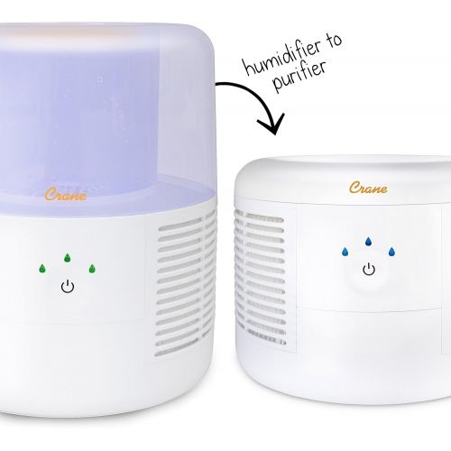  Crane USA Evaporative Cool Mist Humidifier, Converts to Air Purifier with Conversion Kit