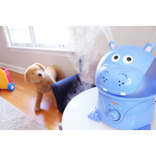  Crane USA Crane - Adorable Ultrasonic Cool Mist Humidifier Hippo - EE-8245, Blue