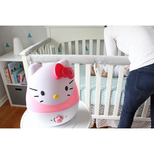  Crane USA Crane - Adorable Ultrasonic Cool Mist Humidifier Hello Kitty - EE-4109, Pink & White