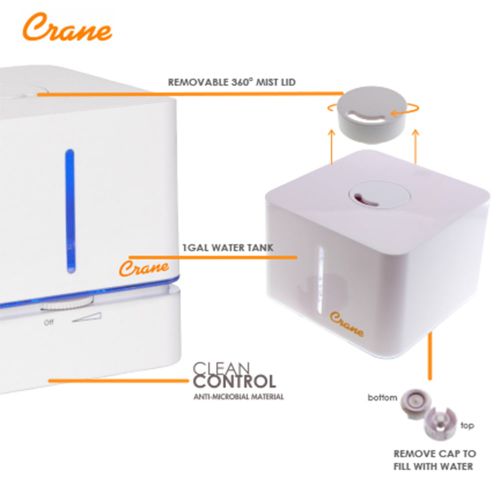  Crane USA Crane Personal Cool Mist Humidifier - Cube