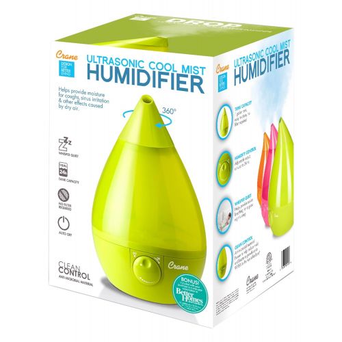  Crane USA Filter-Free Cool Mist Humidifier, Green