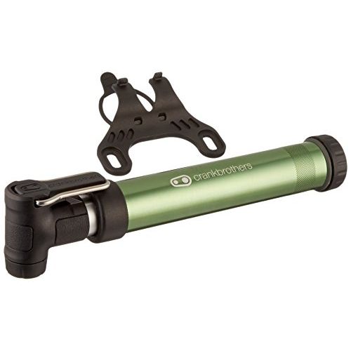  Crankbrothers Gem Bike Hand Pump - Short/Long Dual Piston Pump, Presta/Schrader, High Volume and High Pressure Hand Pump
