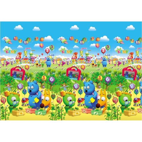  CrawLNRoll Eco-friendly Baby playmat_Flower BudAlphabet _Large