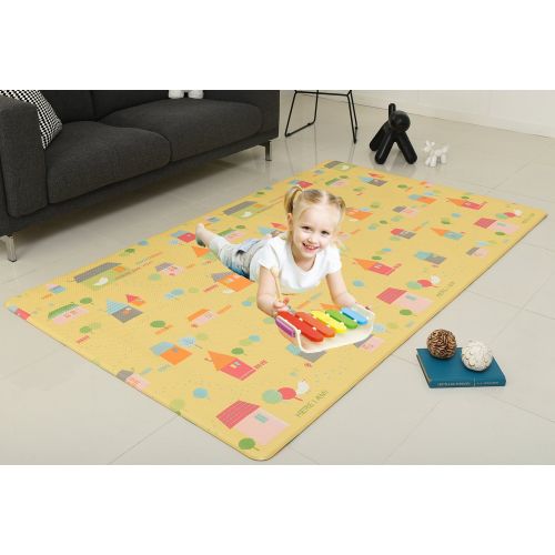  CrawLNRoll Eco-friendly Baby playmat_Flower BudAlphabet _Large