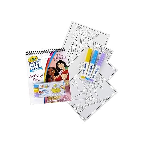  Crayola Color Wonder Disney Princess Coloring & Activity Pad, Mess Free Coloring, Gift for Kids, Age 3, 4, 5, 6, Multi
