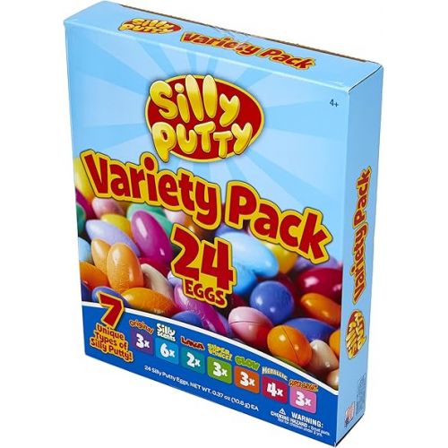  Crayola Silly Putty Bulk Variety Pack, Sensory Putty, Fidget Toys For Kids, Gifts, 24 Eggs [Amazon Exclusive]