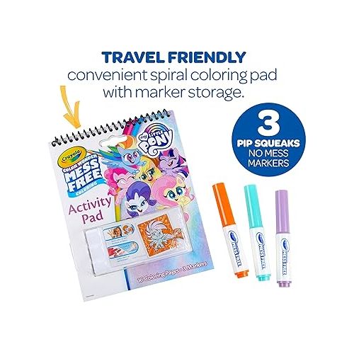  Crayola My Little Pony Color Wonder Activity Pad, 16 Mess Free Coloring Pages, Toddler Travel Activity, My Little Pony Gift