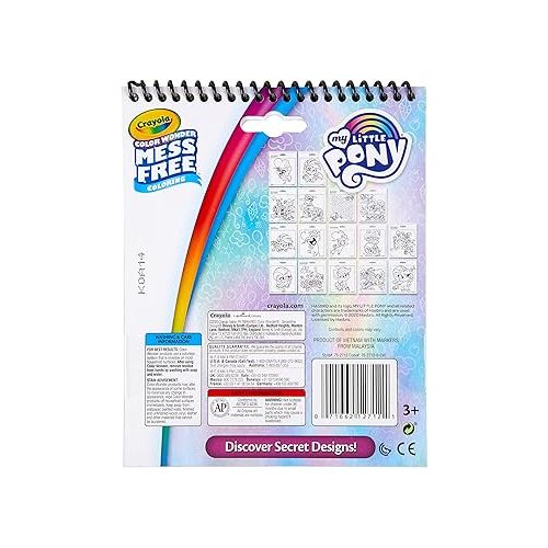  Crayola My Little Pony Color Wonder Activity Pad, 16 Mess Free Coloring Pages, Toddler Travel Activity, My Little Pony Gift