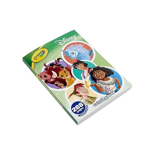 Crayola 288pg Disney Animation Coloring Book with Sticker Sheets, Gift for Girls & Boys, Ages 3+