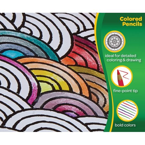  [아마존베스트]Crayola Colored Pencils, 36 Premium Quality, Long-Lasting, Pre-Sharpened Pencils Non-Toxic Colored Pencil Set For Adult Coloring Books or Kids 4 & Up, Great For Shading, Gradation,