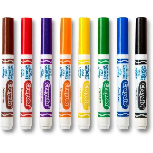  [아마존베스트]Crayola Ultra-Clean Washable Markers, Broad Line, 8 Count