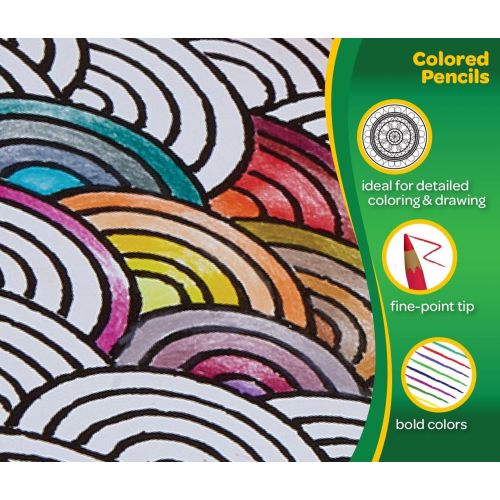  [아마존베스트]Crayola Colored Pencils, Pre-Sharpened, Adult Coloring, 50 Count