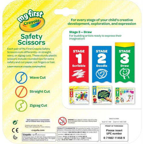  [아마존베스트]Crayola My First Safety Scissors, Toddler Art Supplies, 3ct