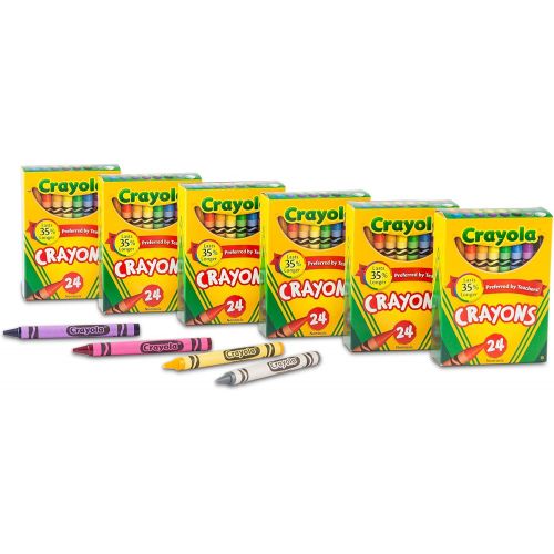  [아마존베스트]Crayola Crayons, School & Art Supplies, Bulk 6 Pack of 24Count