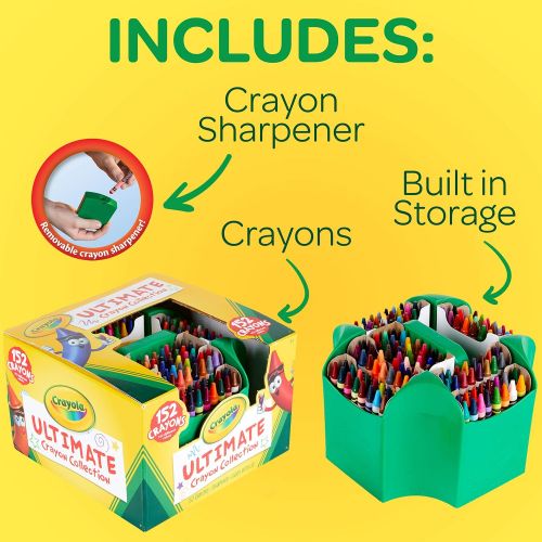  [아마존베스트]Crayola Ultimate Crayon Collection, 152 Pieces, Coloring Supplies, Styles May Vary, Gift