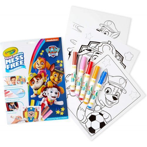  [아마존베스트]Crayola Color Wonder Paw Patrol Coloring Book Pages & Markers, Mess Free Coloring, Gift for Kids