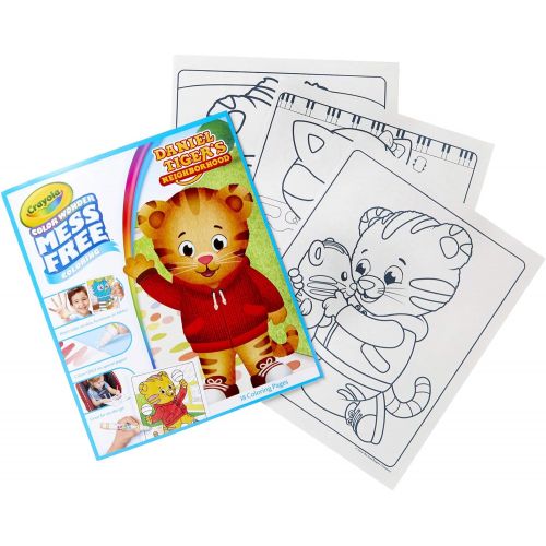  [아마존베스트]Crayola 75-2392 Color Wonder, Daniel Tigers Neighborhood, 18 Mess Free Coloring Pages, Gift for Age 3, 4, 5, 6