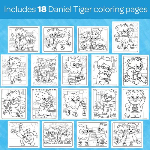  [아마존베스트]Crayola 75-2392 Color Wonder, Daniel Tigers Neighborhood, 18 Mess Free Coloring Pages, Gift for Age 3, 4, 5, 6