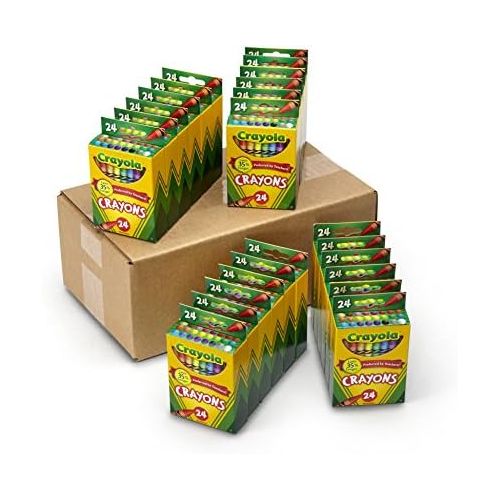  [아마존베스트]Crayola Crayons Bulk, Back to School Supplies, 24 Box Classpack, 24 Assorted Colors