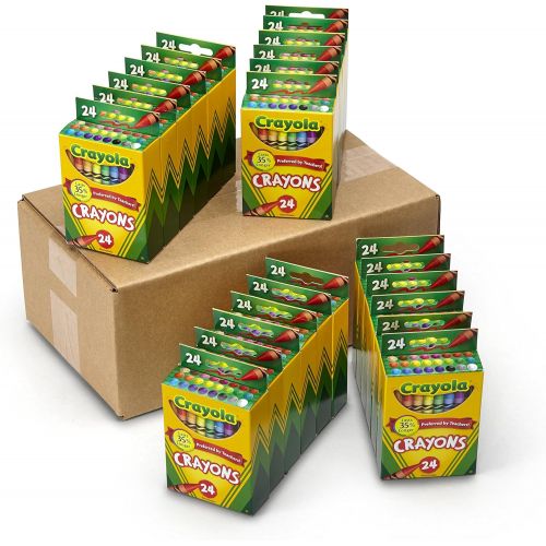  [아마존베스트]Crayola Crayons Bulk, Back to School Supplies, 24 Box Classpack, 24 Assorted Colors