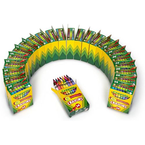  [아마존베스트]Crayola Crayons Bulk, Back to School Supplies, 24 Box Classpack, 24 Assorted Colors