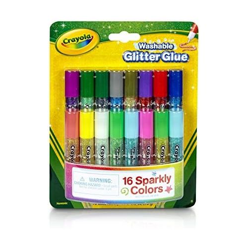  [아마존베스트]Crayola; Mini Washable Glitter Glue; Art Tools; 16 ct.; 16 Sparkly Colors; Great for Arts and Crafts