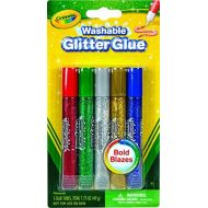 [아마존베스트]Crayola Washable Glitter Glue, Bold Blazes, Assorted Colors, 5 Count