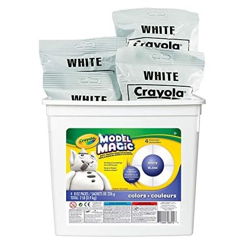  [아마존베스트]Crayola Model Magic White, Modeling Clay Alternative, 2 lb. Bucket, Gift