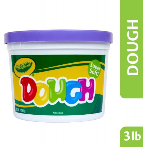  [아마존베스트]Crayola Dough, Purple, 3 Pound Resealable Bucket Super Soft Compound Is Ideal For Little Hands, Crumble Free Modeling Dough, Create Shapes and Designs, Great for Kids & Toddlers 3