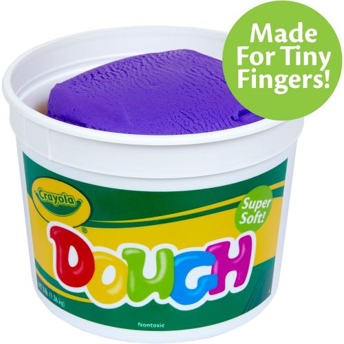  [아마존베스트]Crayola Dough, Purple, 3 Pound Resealable Bucket Super Soft Compound Is Ideal For Little Hands, Crumble Free Modeling Dough, Create Shapes and Designs, Great for Kids & Toddlers 3