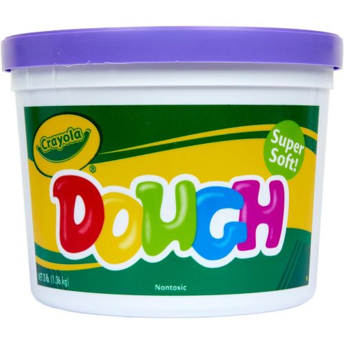  [아마존베스트]Crayola Dough, Purple, 3 Pound Resealable Bucket Super Soft Compound Is Ideal For Little Hands, Crumble Free Modeling Dough, Create Shapes and Designs, Great for Kids & Toddlers 3