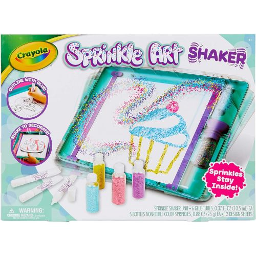  [아마존베스트]Crayola Sprinkle Art Shaker, Rainbow Arts & Crafts for Girls, Gift, Age 5, 6, 7, 8